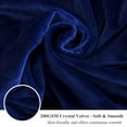 thumbnail image 6 of XeGe Faux Fur Comforter Cover Set 3 Pieces Furry Plush Duvet Cover, Luxury Ultra Soft Velvet Fuzzy Fluffy Bedding Set, Shaggy Duvet Cover with 2 Pillow Shams, Zipper Closure, King Size, Navy Blue, 6 of 7