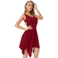 thumbnail image 3 of CHICTRY Womens Lyrical Dance Costume Cutout High Low Skirt Camisole Ballet Leotard Dress, 3 of 7