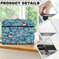 thumbnail image 6 of SEANATIVE Cartoon Shark Sewing Machine Dust Cover with Storage Pocket Easy Storage Dust Cover for Sewing Machine Fits Most Standard Sewing Machine Decoration, 6 of 7