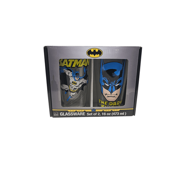 Batman Set of 2 16oz Glassware