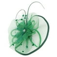 thumbnail image 4 of MESSUEN Ladies Hats for Church Women's Church Hats Fascinators Hats for Women Tea Party Church Hats for Women Fascinator Hat Girl Hat Tea Party Hat Green One Size, 4 of 7