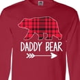 thumbnail image 4 of Inktastic Plaid Daddy Bear with Arrow Long Sleeve T-Shirt, 4 of 5