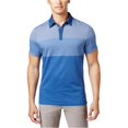 thumbnail image 2 of Alfani Mens Ombre Grid Rugby Polo Shirt, Azul, XX-Large Alfani polo, rugbi, 2 of 2