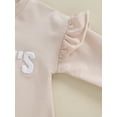thumbnail image 6 of Bagilaanoe Newborn Baby Girl Oversized Romper Sweatshirt Long Sleeve Bodysuits Letter Embroidery Pullover 3M 6M 12M 18M Infant Casual Tee Tops, 6 of 9