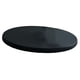 thumbnail image 1 of Mantel redondo de piel sintética resistente a las manchas para mesa de centro moderna. Negro l, 1 of 9
