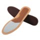 thumbnail image 1 of 1 par de plantillas transpirables para zapatos, cómodas plantillas de piel de vaca que absorben el sudor, plantillas de tela antideslizantes, color marrón topo, talla 45-46, 1 of 7