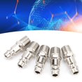 thumbnail image 1 of Power Air Coupler, EU Style Alloy Steel Pneumatic Plug Kit Accessories 5Pcs  for Compressor, 1 of 8