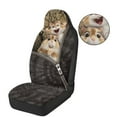 thumbnail image 3 of Uorisanigo Car Seat Covers Front Only 2pcs, Soft Comfy Camo Hunting Guinea Pig Vehicle Seat Protection Covers Universal Fit for Sedan SUV Pick-up Truck Van, 3 of 7