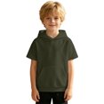 thumbnail image 4 of SUYIDA Kids Short Sleeve Hoodies Casual Lightweight Sweatshirt with Pocket Back to School for Boys Girls Everyday Play Comfortable Hoodie, 4 of 6