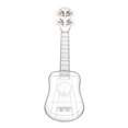 thumbnail image 1 of Ukulele transparente de 21 pulgadas para estudiantes, adultos y principiantes, con moldeado integrado, instrumento musical portátil de cuerdas de carbono, regalos musicales, con cuerdas de repuesto/, 1 of 7
