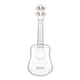 thumbnail image 1 of Labymos Ukelele transparente de 21 pulgadas para, 1 of 8