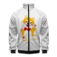 thumbnail image 3 of Chaqueta con estampado 3D de elefante, jirafa, conejo, para hombre, con estampado de animales de dibujos animados, chaqueta de calle de gran tamaño con cremallera, ropa para niños, 3 of 5