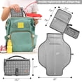 thumbnail image 2 of Cambiador de pañales portátil PZU impermeable con bolsillo para toallitas, 2 of 7