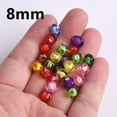 thumbnail image 4 of U8MO 50pcs Round Square Pumpkin Colorful Acrylic Plastic Loose Beads Lot DIY Jewelry-White-10mm, 4 of 6