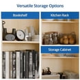 thumbnail image 4 of Cozy Castle Kitchen Pantry Storage Cabinet 71" Tall 4 Doors Wood Freestanding Cupboard with Sliding Drawer and 2 Adjustable Shelves for Dining Room Living Room, Laundry, Bathroom,, 4 of 6