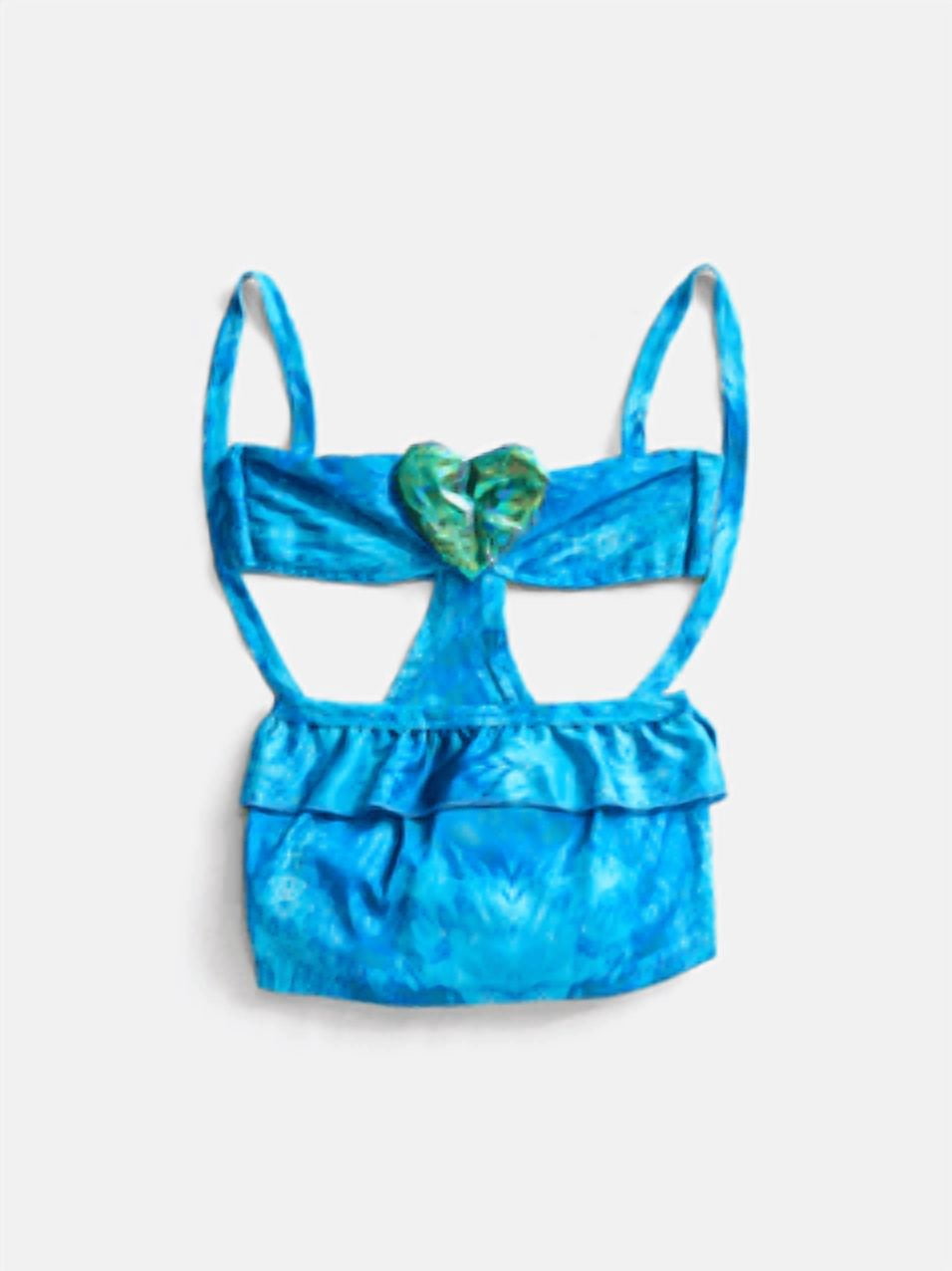 Hot Dog Summer By Megan Thee Stallion Blue Barkini Dog Bikini, Medium