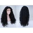 thumbnail image 3 of Unique Bargains Lace Front Lightweight Wigs Long Water Wave for Women Black, 3 of 8
