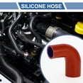 thumbnail image 2 of Unique Bargains 1 Set 35mm/1.38"-45mm/1.77" ID 90mm/3.54" Length 90 Degrees Red Blue Car Silicone Hose with Clamps Coolant Hose Universal, 2 of 7