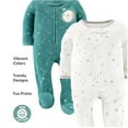 thumbnail image 2 of The Peanutshell Sleep n Play Celestial Footed Pajamas for Baby Boys & Girls Set, Newborn, 3-Pack, 2 of 5