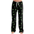 thumbnail image 2 of Soft Pajamas for Women Halloween Pumpkin Print Loose Elastic Waist Pjs Bottoms, 2 of 5