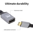 thumbnail image 2 of Cable Mini HDMI Compatible con macho a hembra, 20CM, V2.0, en ángulo recto, 0,2 M, conveniente, 2 of 6