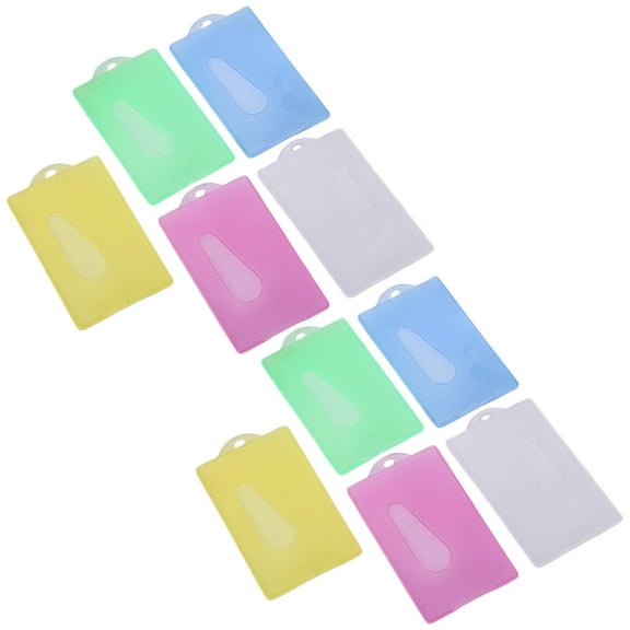 unbranded 10 Pcs Card Holder Wallet Credit Sleeve Cards Protective Sleeves Miss