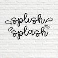 thumbnail image 3 of Craftnamesign Splish Splash Metal Wall Art, Bathroom Wall Decor, Bathroom Sign, 3 of 4