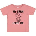 thumbnail image 3 of Inktastic My Gram Loves Me Girls Cat Girls Baby T-Shirt, 3 of 5