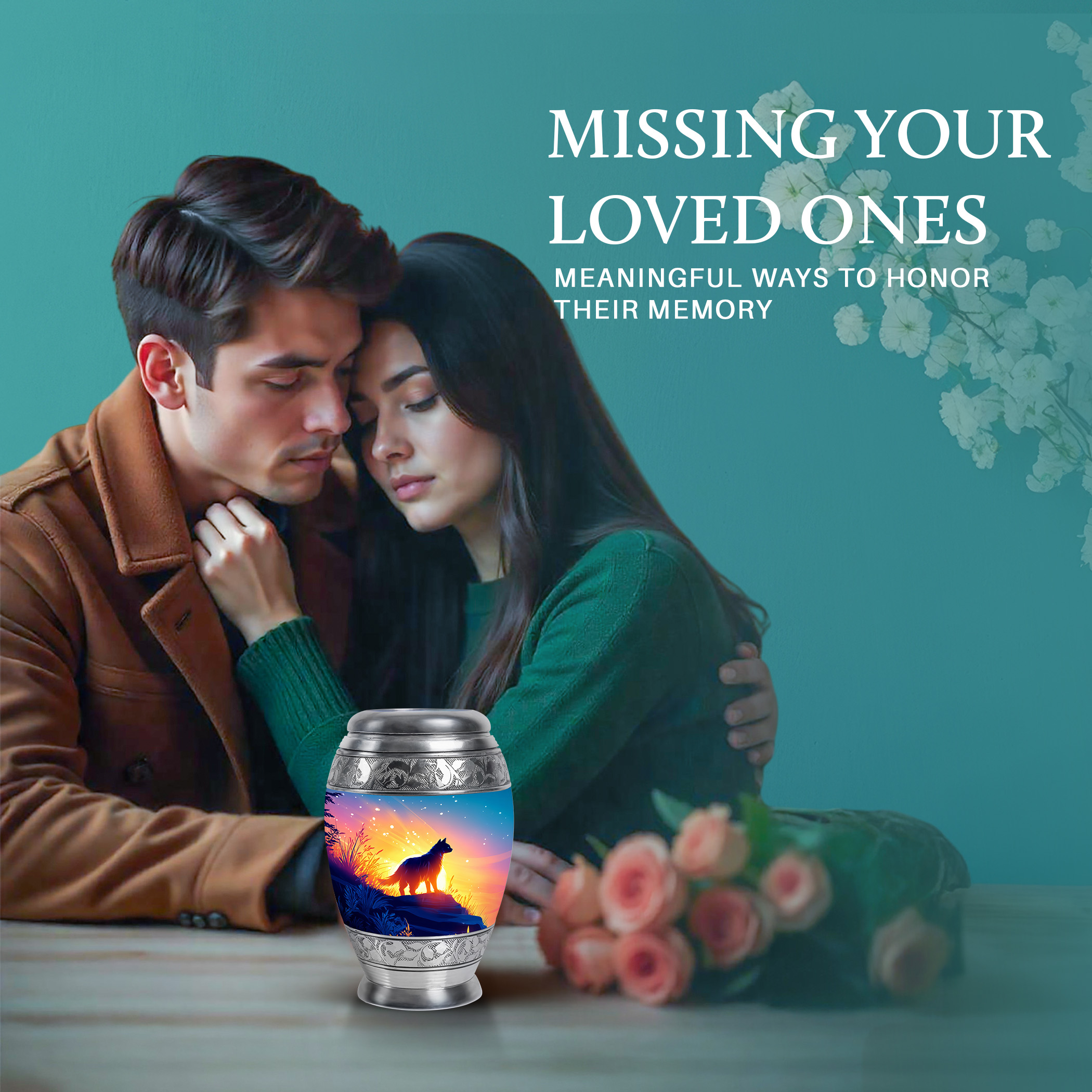SABURIAL Cat Mini Urns for Human Ashes Keepsake - Keepsake Burial Urn for Ashes for Men - Small Cremation Urns for Women Ash - 3 Inch - Memorial Tiny Funeral Urn