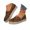 Coffee, variant on Women's Suede Slip On Espadrille Platform Flats Woven Rope Midsole Round Toe Vacation Casual Beach Flat Shoes