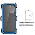 thumbnail image 3 of eBizWare Moto G Play 4G 2024 Case, with [Built-in Screen Protector] and Belt Clip Holster, Shockproof Heavy Duty Protective Kickstand Phone Case Cover for Motorola Moto G Play 4G 2024 - Black/Blue, 3 of 9