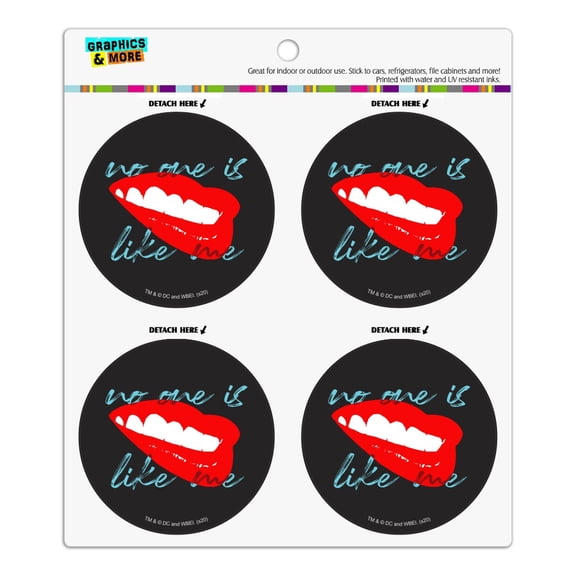 Birds of Prey Harley Quinn No One Like Me Refrigerator Fridge Locker Vinyl Circle Magnet Set