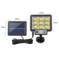 thumbnail image 2 of Luz de pared solar al aire libre impermeable sensor de movimiento lámpara de jardín al aire libre (A), 2 of 6