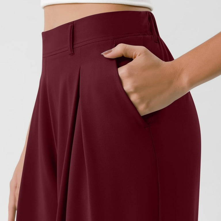 bbyeadc Suit Pants for Women Plus Size Wide Leg Work Pants Women