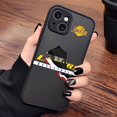 thumbnail image 4 of Foreign Trend Star Cool For iPhone 15 14 13 12 11 Pro Max XS Max X XR 7 8 Plus 6S 5S Silicone Black Shell Phone Case, 4 of 5