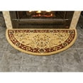thumbnail image 4 of Achla Designs Minuteman International Oriental Half Round Hearth Rug, 56 Inch Long, Beige - 2' x 6' Runner, 4 of 5