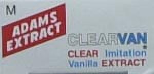 Adams Extract: Clearvan Imitation Vanilla Extract, 1.5 Fl Oz