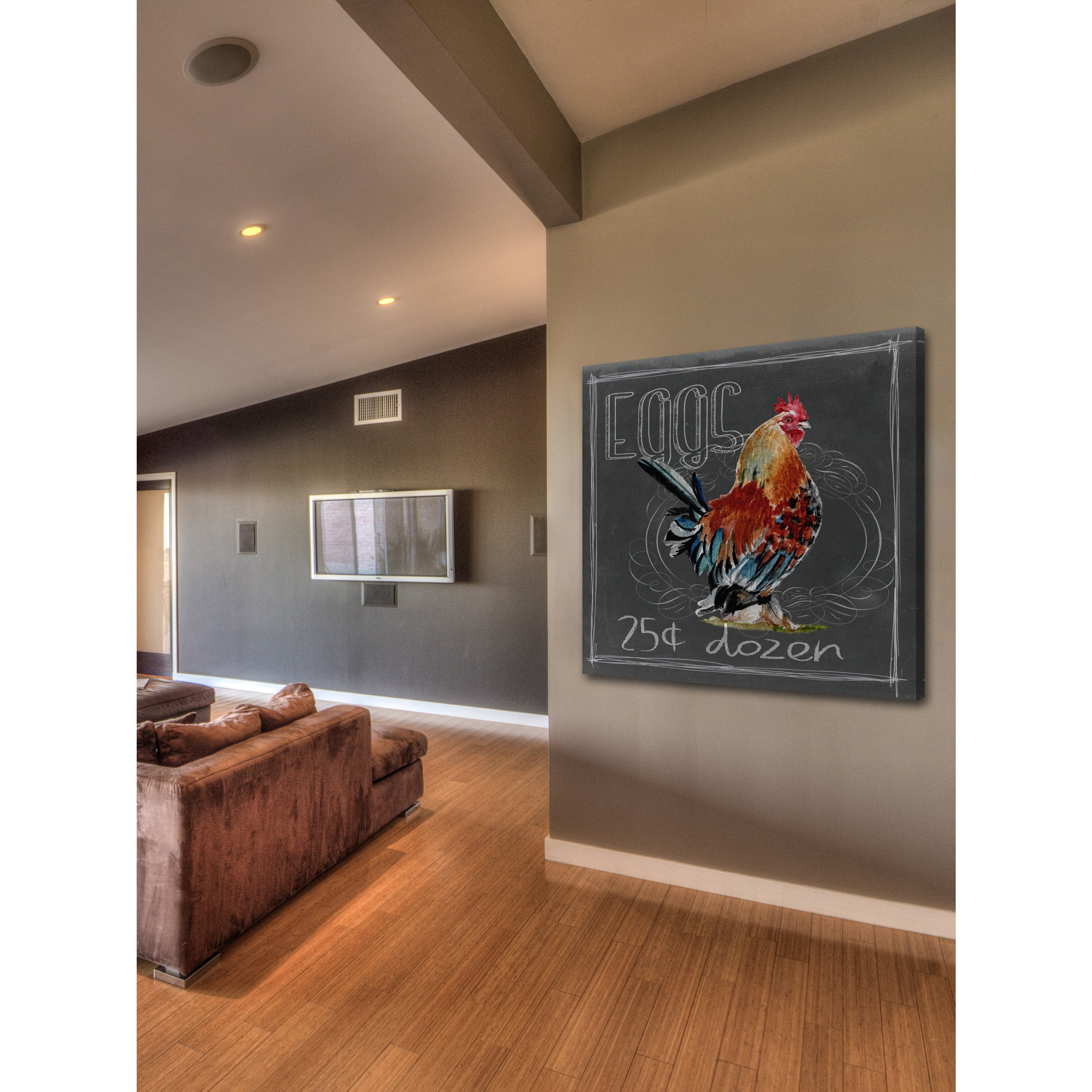 Marmont Hill "Chalkboard Eggs" Painting Print on Wrapped Canvas