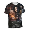 thumbnail image 4 of Game Of Thrones T Shirt 3d Printed Crewneck Graphic Short Sleeve Tees For Mens, 4 of 6