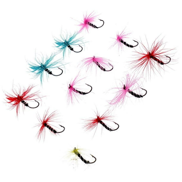 Lipstore 12x Trout Fishing Flies Assortment Fly Fishing S Hooks 3 Sizes 004 Other 004#