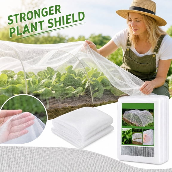 Ultra Fine Mesh Garden Netting for Raised Beds, Breathable Insect Pest Barrier Net, Plant Protection Cover for Vegetables, Fruit Bushes and Fruit Trees for Outdoor Garden Use(118in*236in)