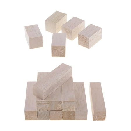15x 50/120mm balsa bois blocs tiges bâtons modélisme architecte bricolage  artisanat 