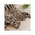 thumbnail image 3 of 1 PC Ultra-Soft Leopard Print Decorative Throw Blanket Nap Blanket, Suitable For Living Room Bedroom Outdoor, 3 of 8