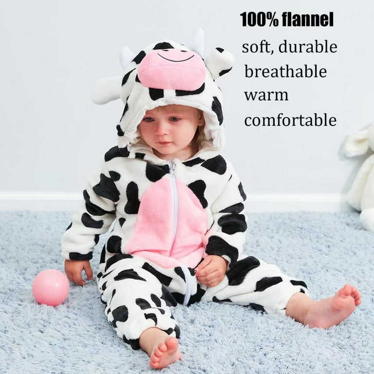 Baby Cow Costumes Unisex Toddler Onesie Halloween Dress Up Romper 24 30 Months Walmart
