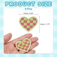 thumbnail image 2 of Uxcell 8 Pcs Parche Bordado en Forma de Corazón para Planchar, Aplicaciones Bordadas, Parche para Chaqueta, Ropa, Sombreros, Jeans, Accesorio DIY, Verde/Rosa Pálido, 2 of 6