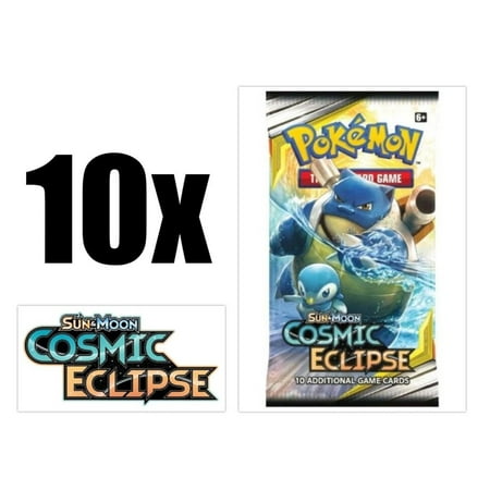 Pokemon TCG - Cosmic Eclipse Booster Packs - Ten (10) Count Booster Pack Lot. Pokemon Trading Card Game Sun & Moon Unified Minds (Top 10 Best Pokemon Games)