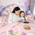 thumbnail image 4 of Manfei Ocean Axolotl Queen Comforter Set,Adorable Salamander Comforter Sets Queen,Pink Reversible,3-Piece,1 Comforter and 2 Pillowcases, 4 of 7