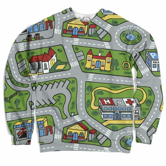 Tapis de Voiture Jouet à Manches Longues Chandail en Molleton Graphique / Unisexe, jusqu'à 4TG