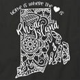 thumbnail image 2 of Home Is Where The Heart Is - Rhode Island T-Shirt | White Tee Gift, 2 of 5