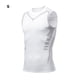 thumbnail image 3 of Guardurnaity Camisetas de compresión para el pecho para hombres, adelgazantes y de ajuste cómodo, camiseta de compresión para fitness Camisetas blanco S, 3 of 6
